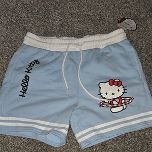 Hello Kitty Blue Shorts with White Accents